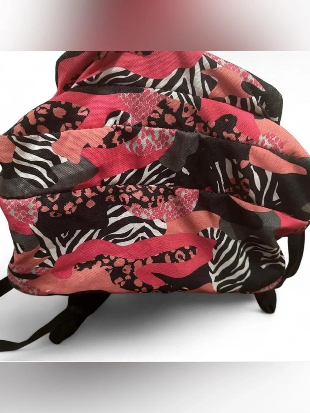 Trans by JanSport Backpack Pink Zebra Leopard Animal Print Y2K TC300413